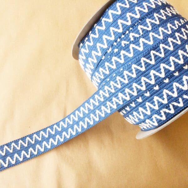 A roll of Essex 2IN zigzag ribbon.
