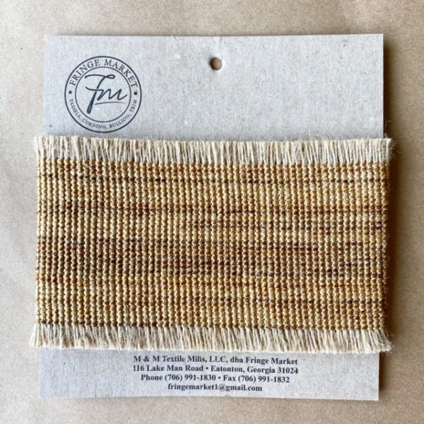 A small piece of Navajo Jute 4IN on a white background.