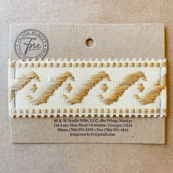 A card with Surf's Up 1 3/4 IN Tape woven pattern on it.