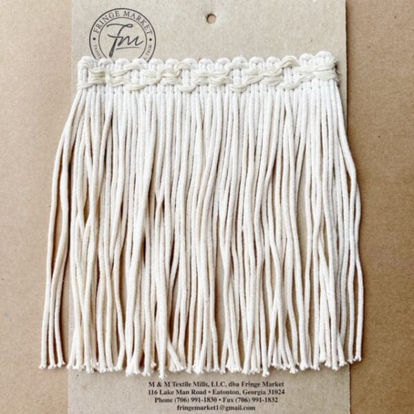A Chainette Skirt Fringe 8IN on a piece of paper.