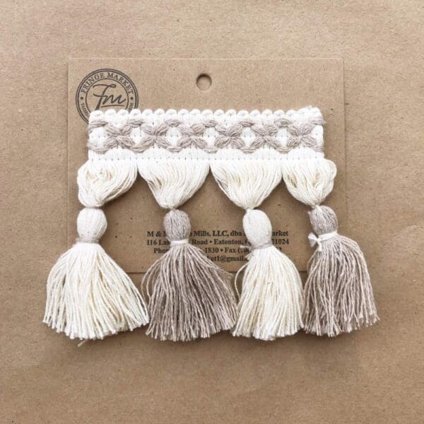 Two Frills Tassel Fringe 3.5 IN on a piece of paper.