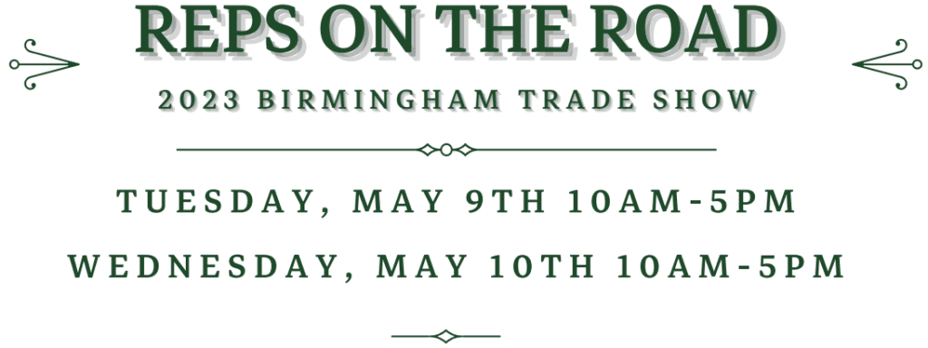 Reps on the road 2020 birmingham trade show.