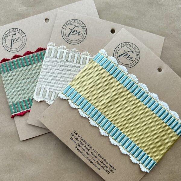 Four packages of Madison Ave 3.5 in Silk Tape with different colors and patterns.